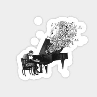 Piano man Sticker